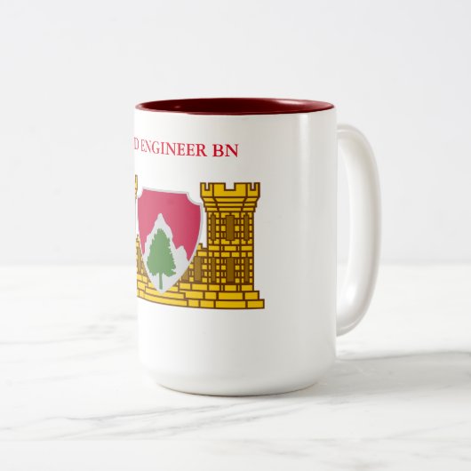 23. ENGINEER BATTALION  ZWEIFARBIGE TASSE (VorderseiteRechts)