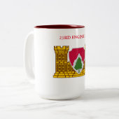 23. ENGINEER BATTALION ZWEIFARBIGE TASSE (Vorderseite Links)