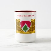 23. ENGINEER BATTALION ZWEIFARBIGE TASSE (Mittel)