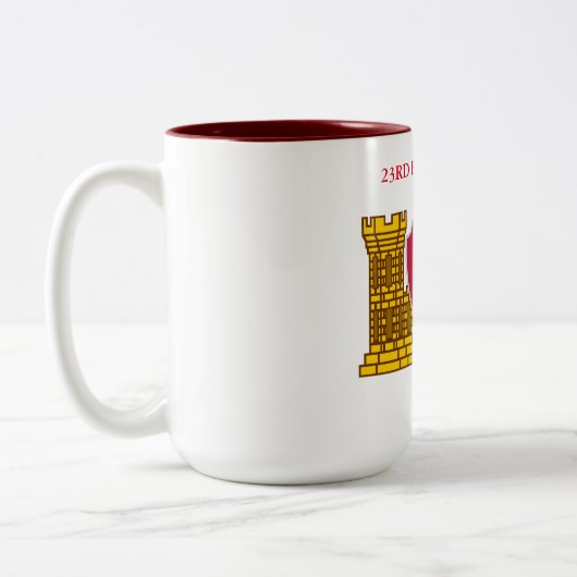 23. ENGINEER BATTALION ZWEIFARBIGE TASSE (Links)