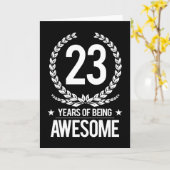 23. Geburtstag (23 Jahre Phantastisch) Karte (Gelbe Blume)