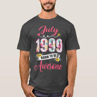 23. Geburtstag Blumengeschenk für Frauen Geboren i T-Shirt