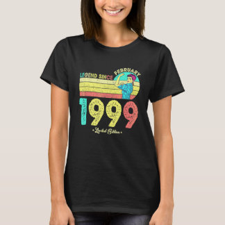 23. Geburtstag Februar 1999 Legende Seit 1999 23 J T-Shirt