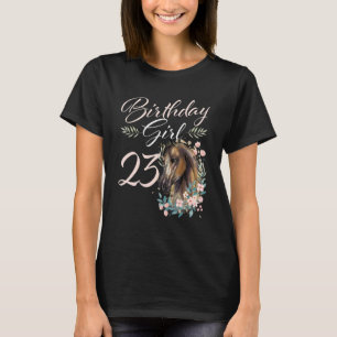 23. Geburtstag Girl Horse 23 Jahre alter Tag T-Shirt