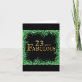 23. Geburtstag Karte (Vorderseite)