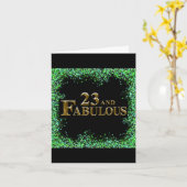 23. Geburtstag Karte (Gelbe Blume)