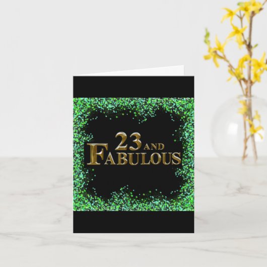 23. Geburtstag Karte (Gelbe Blume)