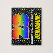 23. Geburtstag — Spaß, farbenfrohe Sternenweltenmu Puzzle (Vertikal)