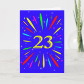 23. Geburtstagsexplosionskarte Karte (Vorderseite)