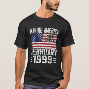 23. Geburtstagsgeschenk Februar 1999 Amerikanische T-Shirt