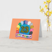 23. Geburtstagsgeschenke mit zusammengestellten Ba Karte (Gelbe Blume)