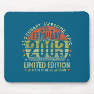 23. Geburtstagslegenden Februar 1996 Design Mousepad