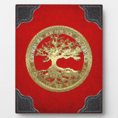 [23] Golden Celtic Tree of Life Fotoplatte (Vorderseite)