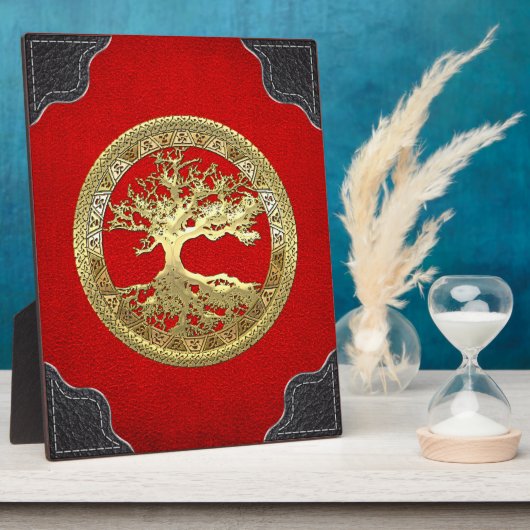 [23] Golden Celtic Tree of Life Fotoplatte (Seite)