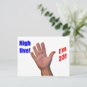 23 High Five! Postkarte (Stehend Vorderseite)