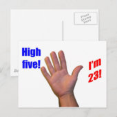 23 High Five! Postkarte (Vorne/Hinten)