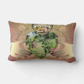 23. Hochzeitstag Foto Claddagh Floral Lum Lendenkissen (Rückseite)
