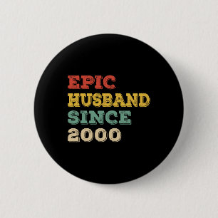 23. Hochzeitstag für Him Epic Husband Sinc Button