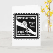 23. Hochzeitstag Imperial Topaz Karte (Gelbe Blume)