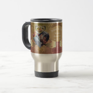 23. Hochzeitstag Topaz Claddagh  Reisebecher