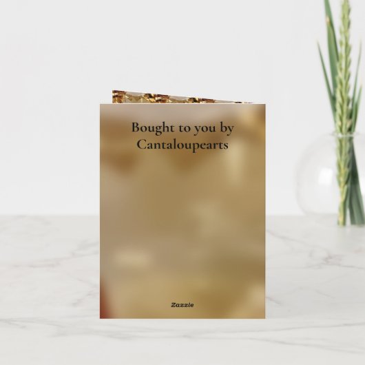 23. Hochzeitstag, Topaz, Karte (Rückseite)