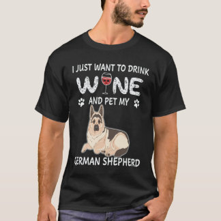 23 Ich will einfach nur Wein trinken und meinen de T-Shirt