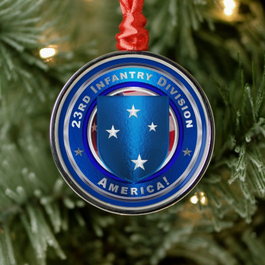 23. Infanterieabteilung Weihnachten Ornament Aus Metall (Baum)