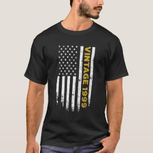 23 Jahre alt Vintag 1999 Amerikanische Flagge 23. T-Shirt