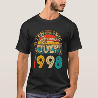 23 Jahre alte Dekoration Geboren im Juli 1998 23. T-Shirt