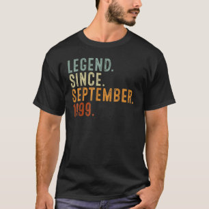 23 Jahre alte Legende seit September 1999 23. Bir T-Shirt