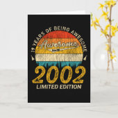 23 Jahre altes Bday Retro Phantastisch 23. Geburts Karte (Gelbe Blume)