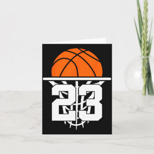 23 Jahre Basketball 23. Geburtstag Karte
