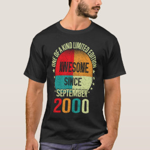 23 Jahre Phantastisch Seit September 2000 Vintag 2 T-Shirt