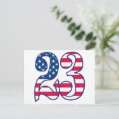 23 Jahre USA Postkarte (Stehend Vorderseite)