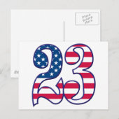 23 Jahre USA Postkarte (Vorne/Hinten)