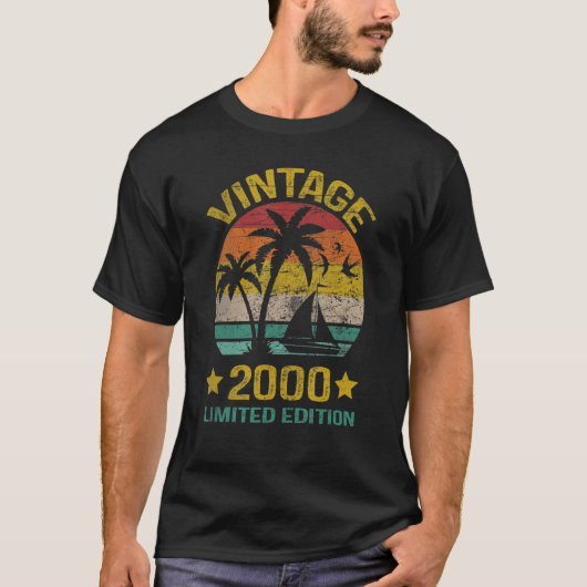 23 Jahre Vintag 2000 23. Geburtstag T-Shirt (Vorderseite)