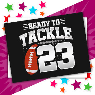 23-jähriges Tackle Football Party 23. Geburtstag Postkarte