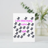 23 Katzenköpfe alt Postkarte (Stehend Vorderseite)