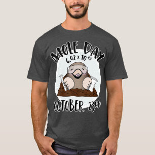 23. Oktober Nationalen Mole Day Avogadros Nummer T-Shirt