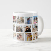 23 Photo Collage Template Make Your Own Fun Jumbo-Tasse (Vorderseite Rechts)