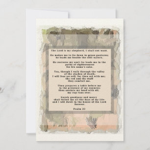 23. Psalm Einladung Abstrakt