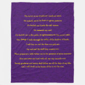 23. PSALM FLEECEDECKE (Vorderseite)