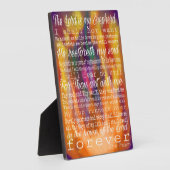 23. Psalm - Im Feuer geformt Fotoplatte (Seite)