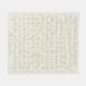 23. Psalm-Kalligrafie Fleecedecke (Vorderseite (Horizontal))