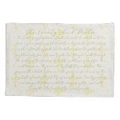 23. Psalm-Kalligraphie-Pillowcase Kissenbezug (Rückseite)