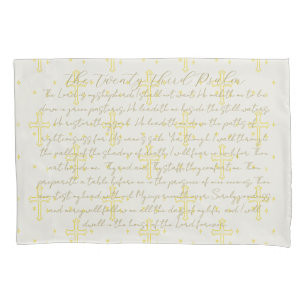 23. Psalm-Kalligraphie-Pillowcase Kissenbezug