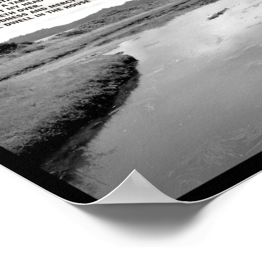 23. Psalm Landscape Foto Poster (Ecke)