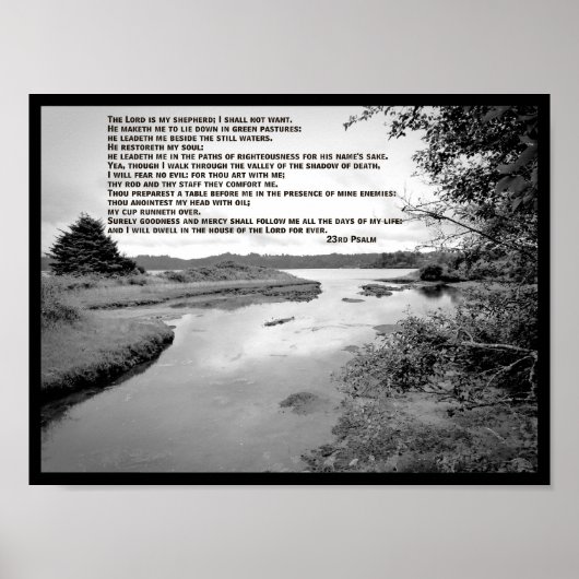 23. Psalm Landscape Foto Poster (Vorne)