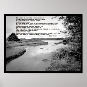 23. Psalm-LandschaftsFoto Poster