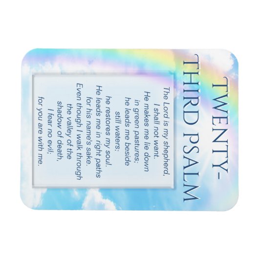 23. Psalm Magnet (Horizontal)